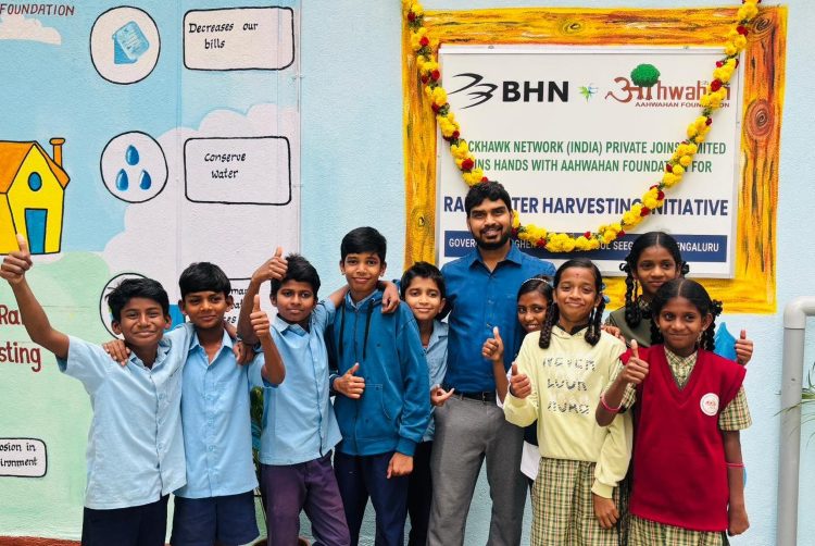 Aahwahan Foundation Installs Rainwater Harvesting System at Bengaluru Government School